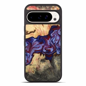 Pixel 10 Pro Xl Wood Phone Case - Laylah (Red, 781656) Privacy Screen Anti Finger Oil Coating