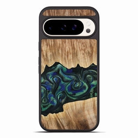 Edge to Edge Protection Pixel 10 Pro Xl Wood Phone Case - Leo (Green, 778566)