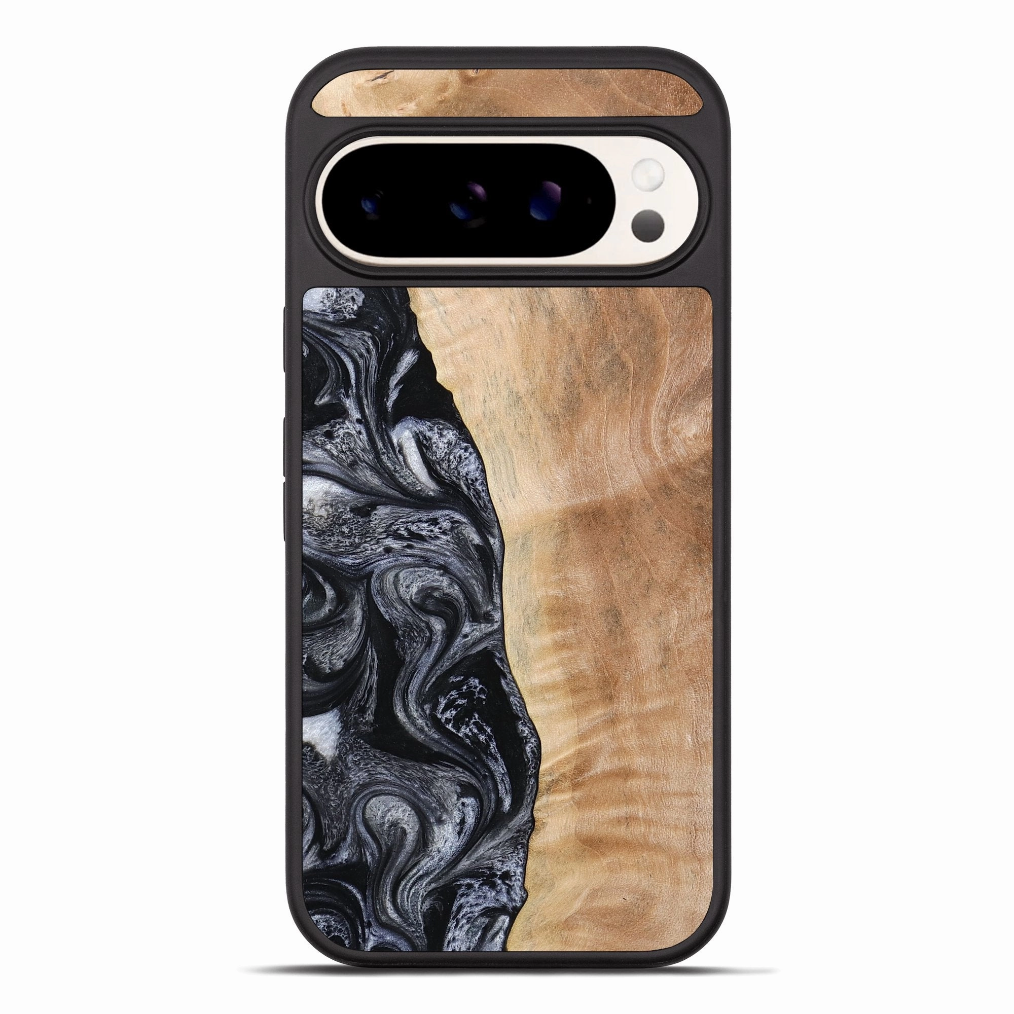 Pixel 10 Pro Xl Wood Phone Case - Lula (Black & White, 773302) Anti Static Film