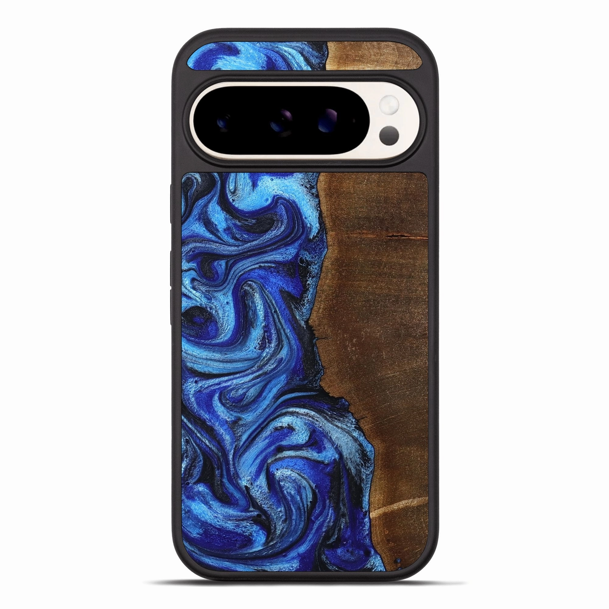Reinforced Corners Pixel 10 Pro Xl Wood Phone Case - Maranda (Blue, 771409)