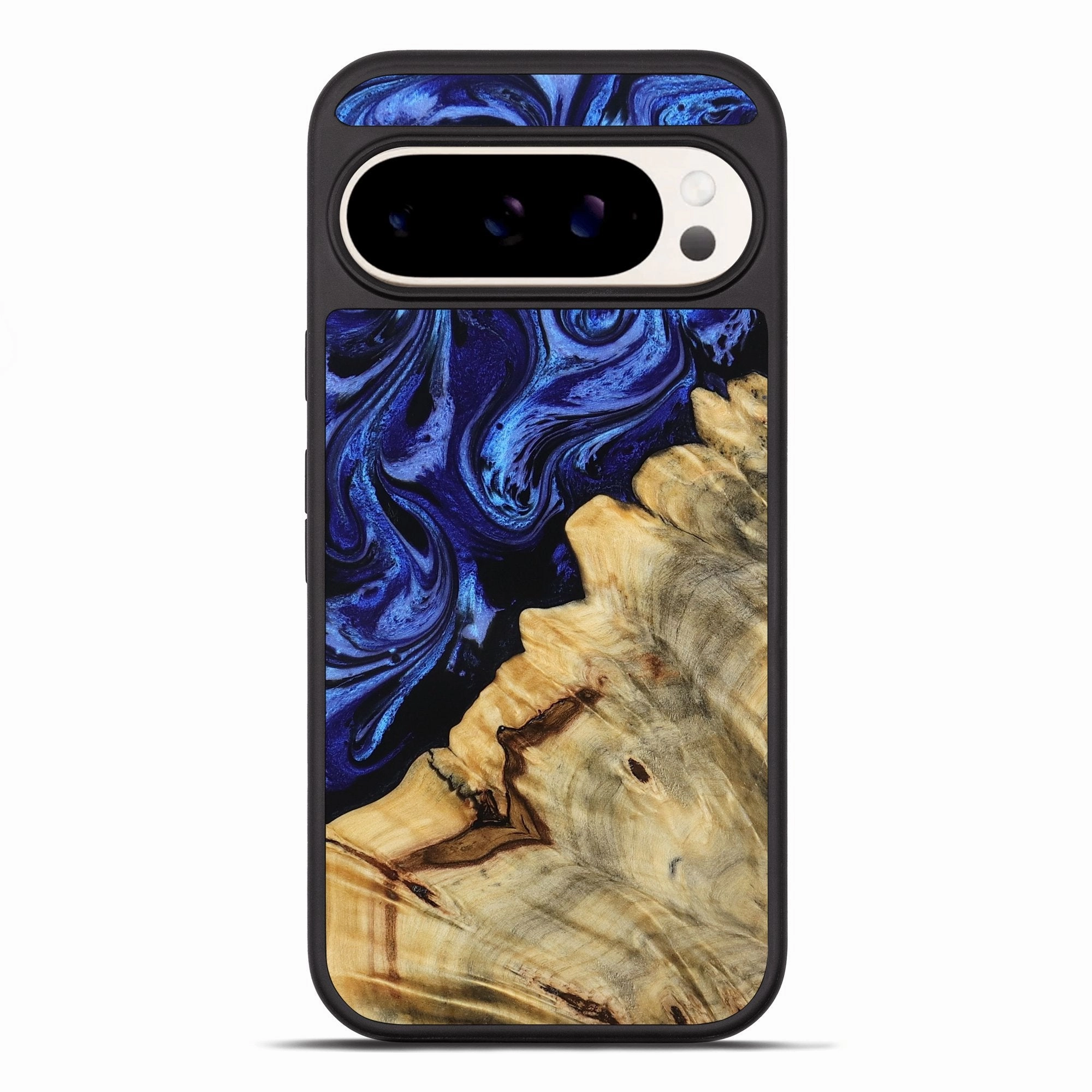 Pixel 10 Pro Xl Wood Phone Case - Marina (Blue, 781578) Shock Absorbing Anti Shock Film