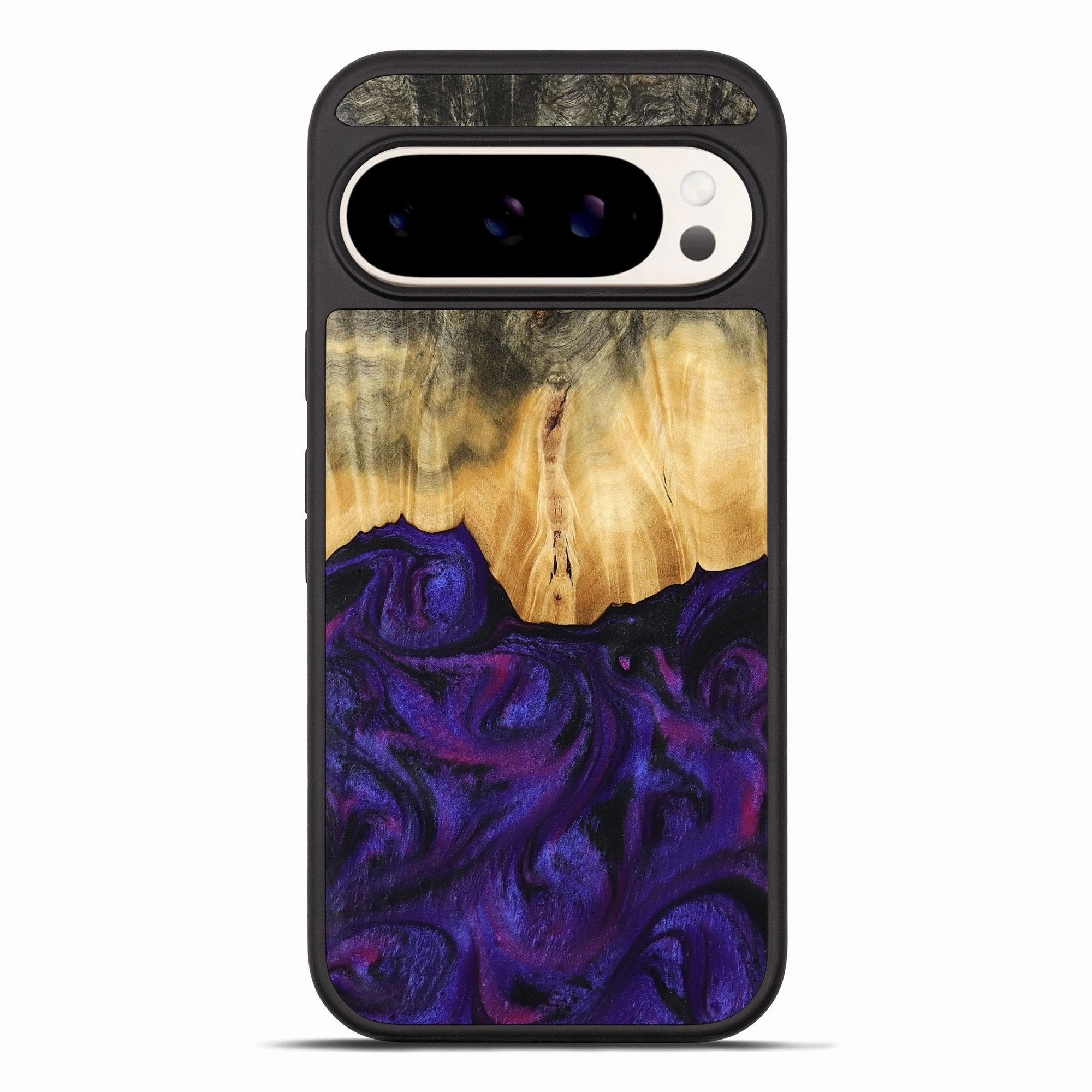 Pixel 10 Pro Xl Wood Phone Case - Megan (Purple, 765343) Anti Fingerprint Film Slim Screen Protector