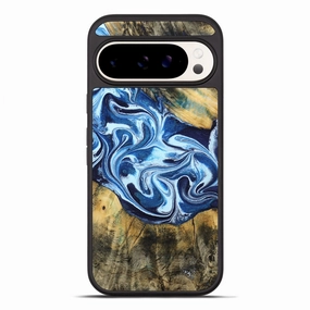 Pixel 10 Pro Xl Wood Phone Case - Merlin (Blue, 773198) Anti Oil Film