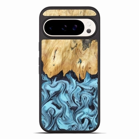 Soft Edge Anti Spy Film Pixel 10 Pro Xl Wood Phone Case - Micah (Blue, 781804)