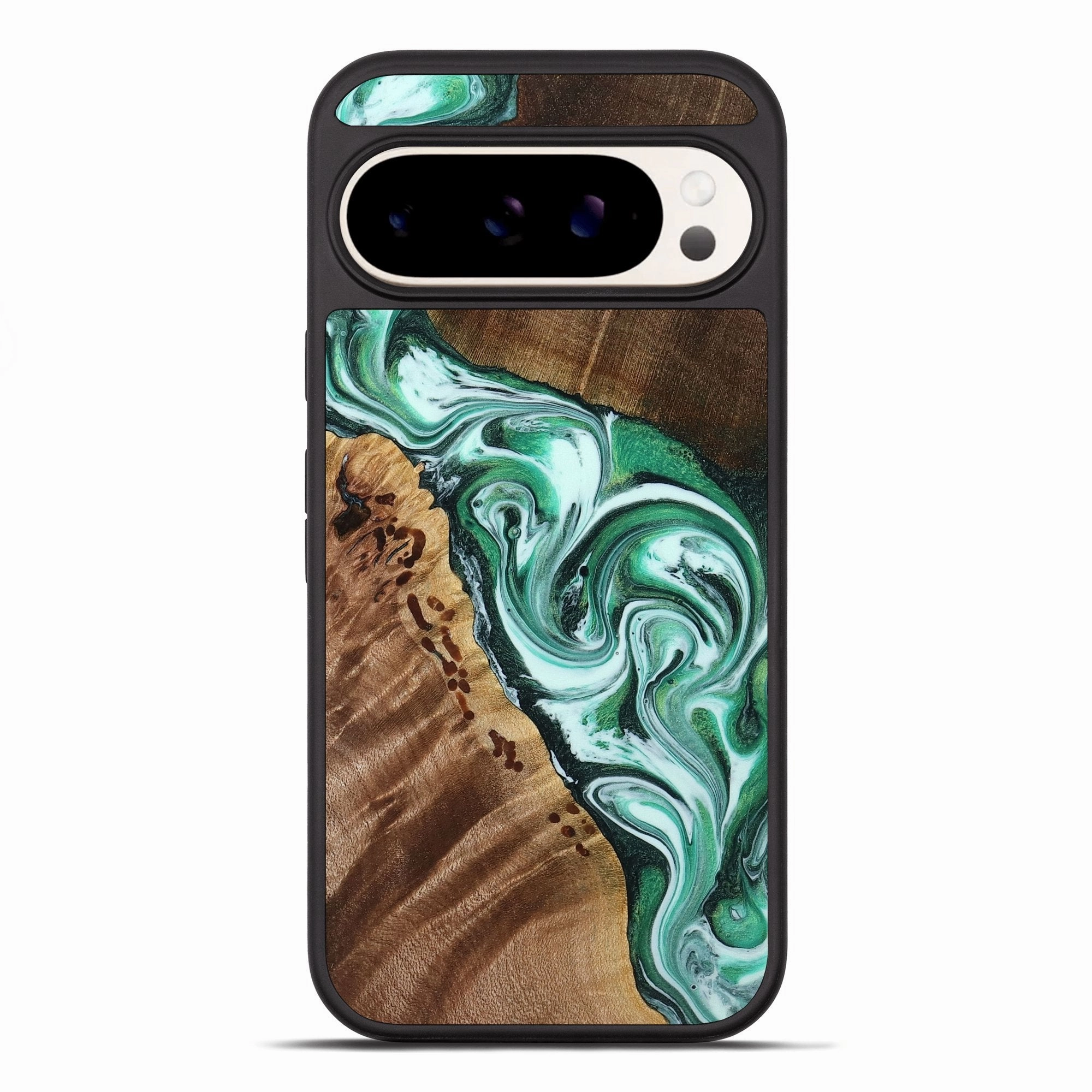 Pixel 10 Pro Xl Wood Phone Case - Milan (Green, 772126) Edge to Edge Protection