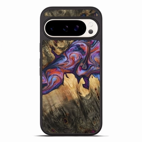 Protective Layer Anti Yellowing Screen Pixel 10 Pro Xl Wood Phone Case - Mireya (Purple, 770582)