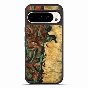 Pixel 10 Pro Xl Wood Phone Case - Mitch (Green, 777604) Anti Finger Oil Coating