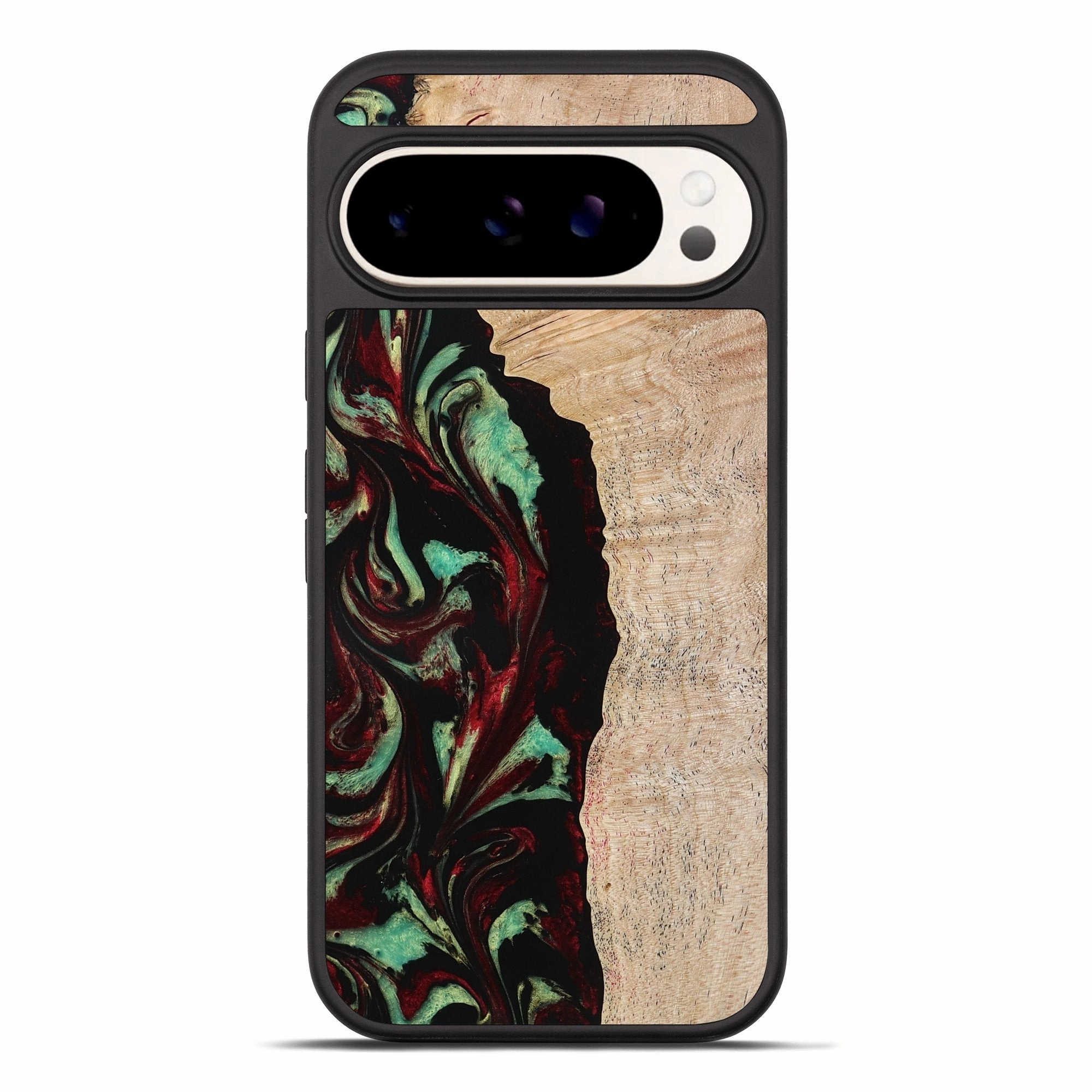 Pixel 10 Pro Xl Wood Phone Case - Myla (Red, 776240) Anti Finger Mark Film Anti Shock Film