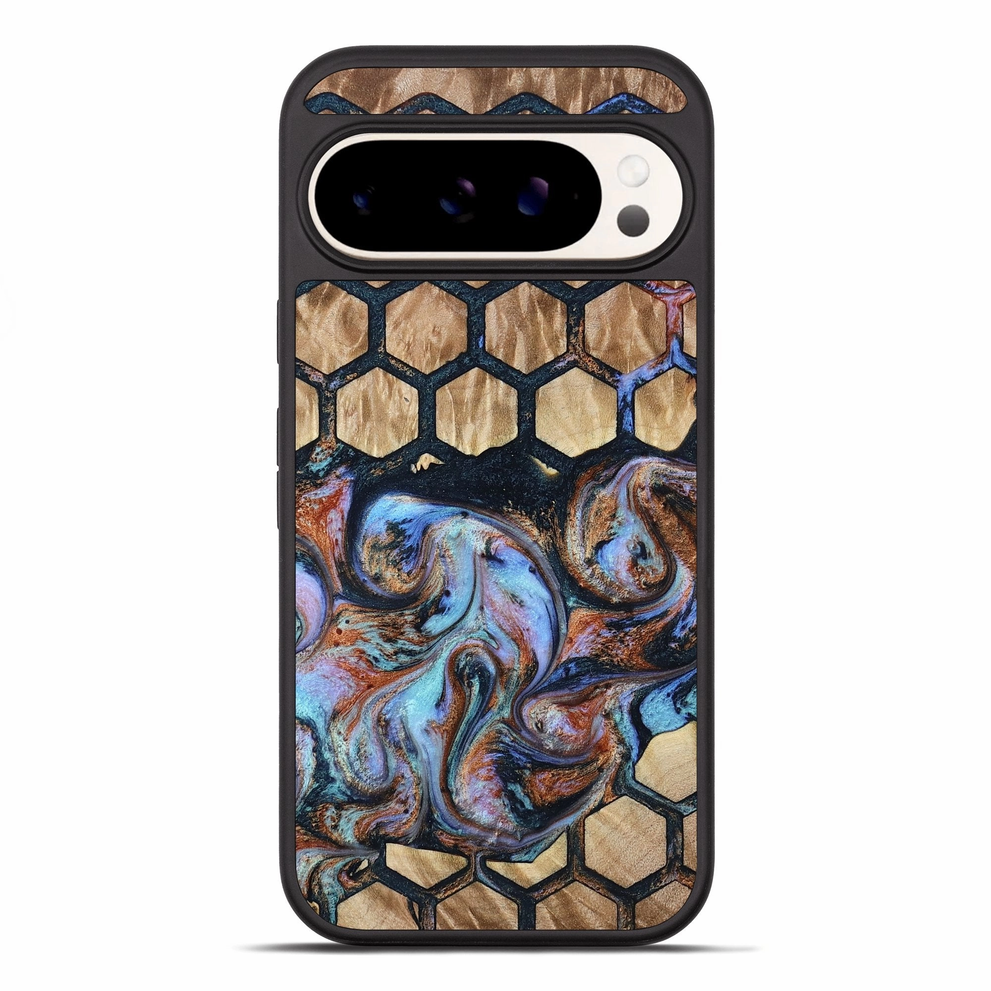 Anti Yellowing Film Scratch Resistant Glass Pixel 10 Pro Xl Wood Phone Case - Ocean (Pattern, 780865)