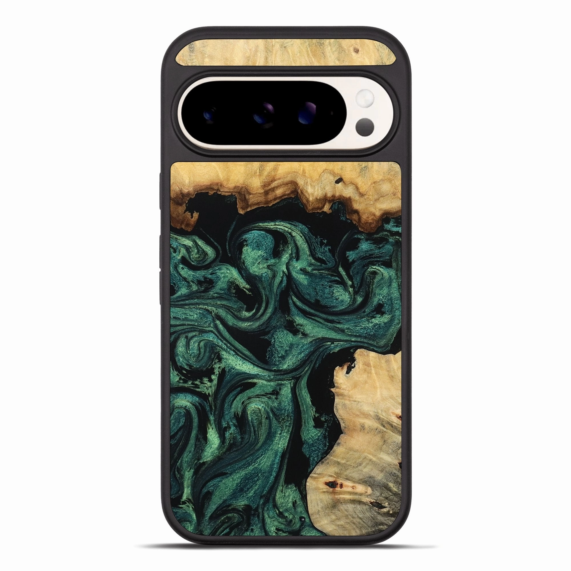 Pixel 10 Pro Xl Wood Phone Case - Odis (Green, 781766) Impact Resistant