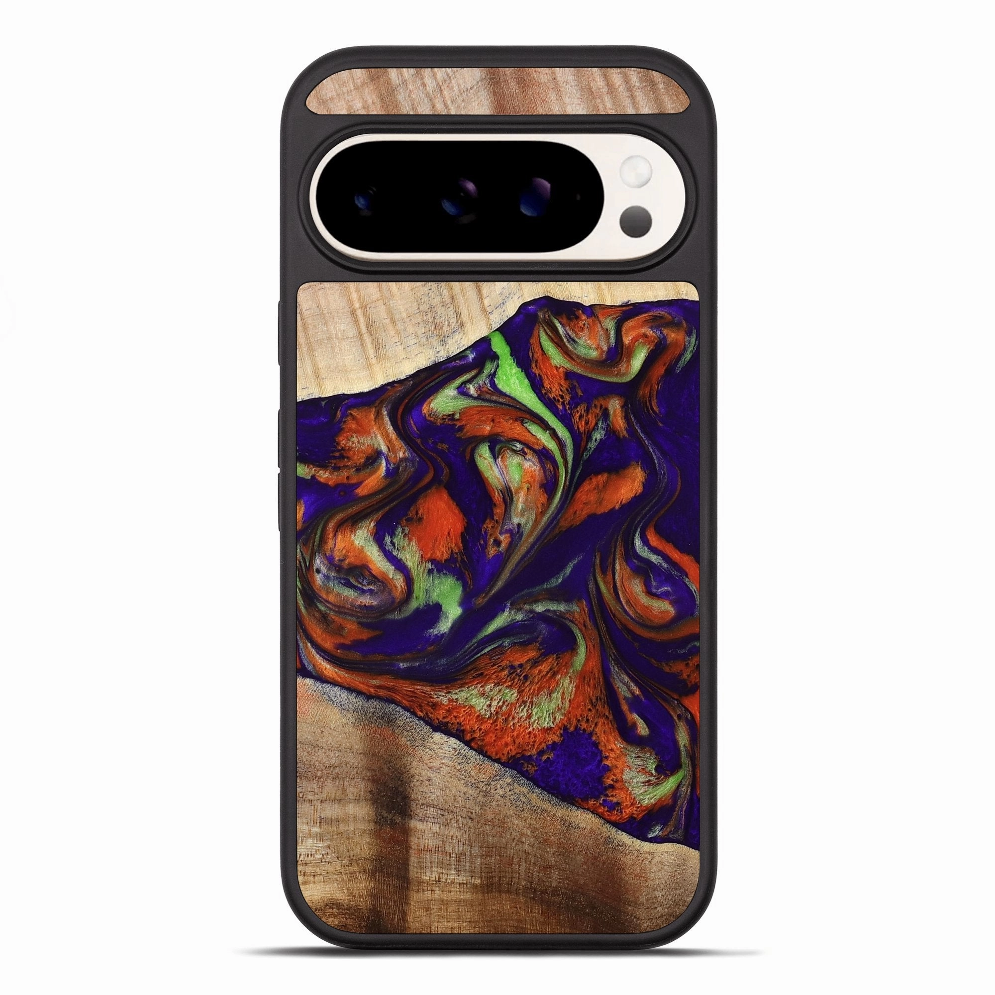 Privacy Screen Scratch Resistant Coating Pixel 10 Pro Xl Wood Phone Case - Pearlie (Purple, 777986)