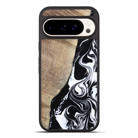 Edge Guard Pixel 10 Pro Xl Wood Phone Case - Peggy (Black & White, 779199)