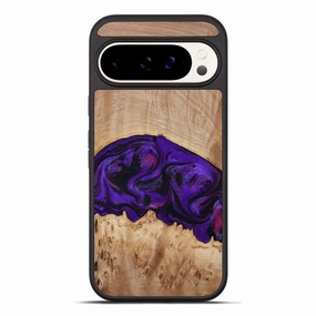 Anti Shock Screen Pixel 10 Pro Xl Wood Phone Case - Raelyn (Purple, 772535)
