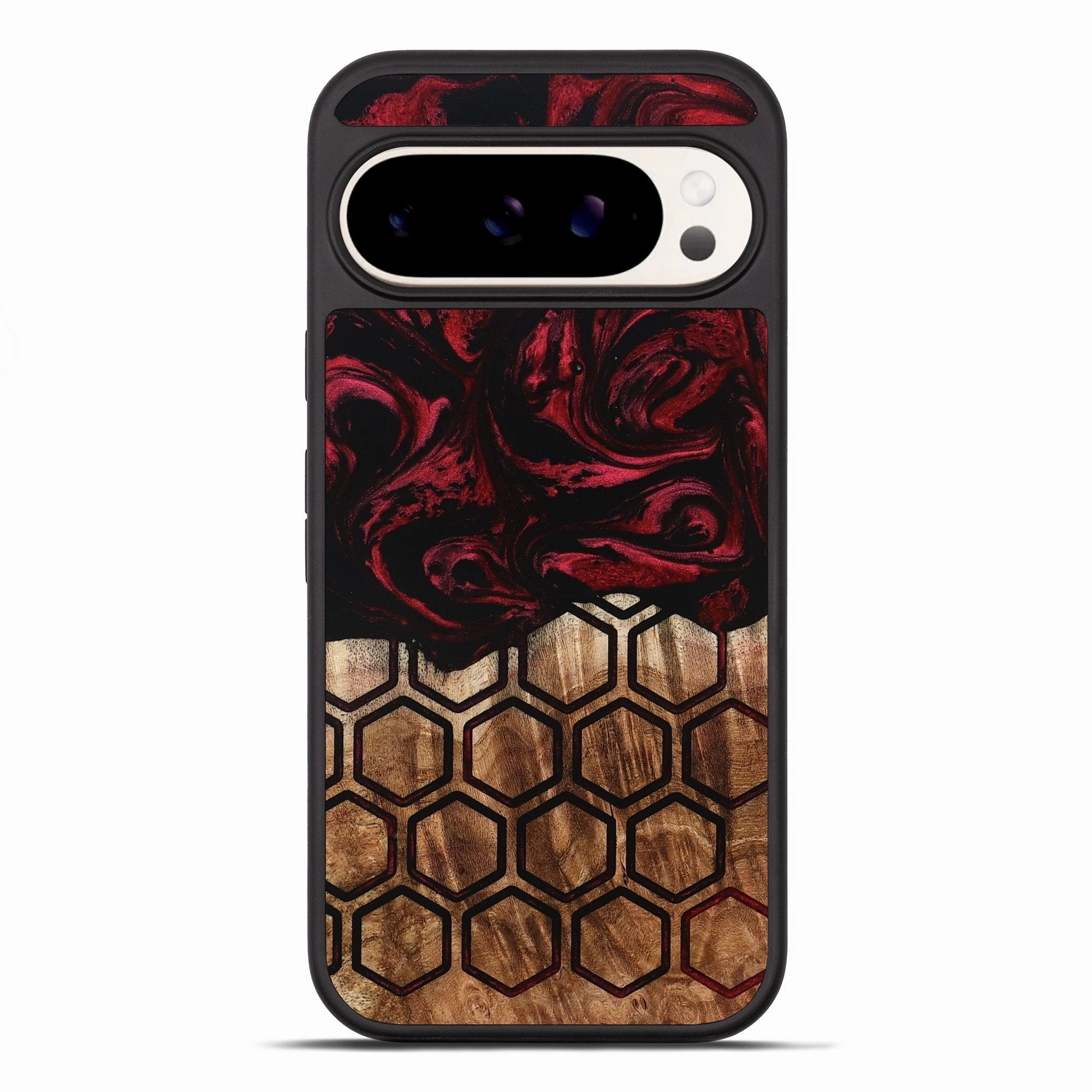 Pixel 10 Pro Xl Wood Phone Case - Raleigh (Pattern, 777680) Anti Finger Smear Anti Static Film