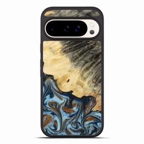 Bubble Free Screen Smooth Touch Pixel 10 Pro Xl Wood Phone Case - Rosella (Teal & Gold, 773181)
