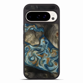 Soft Edge Pixel 10 Pro Xl Wood Phone Case - Rowland (Teal & Gold, 781338)