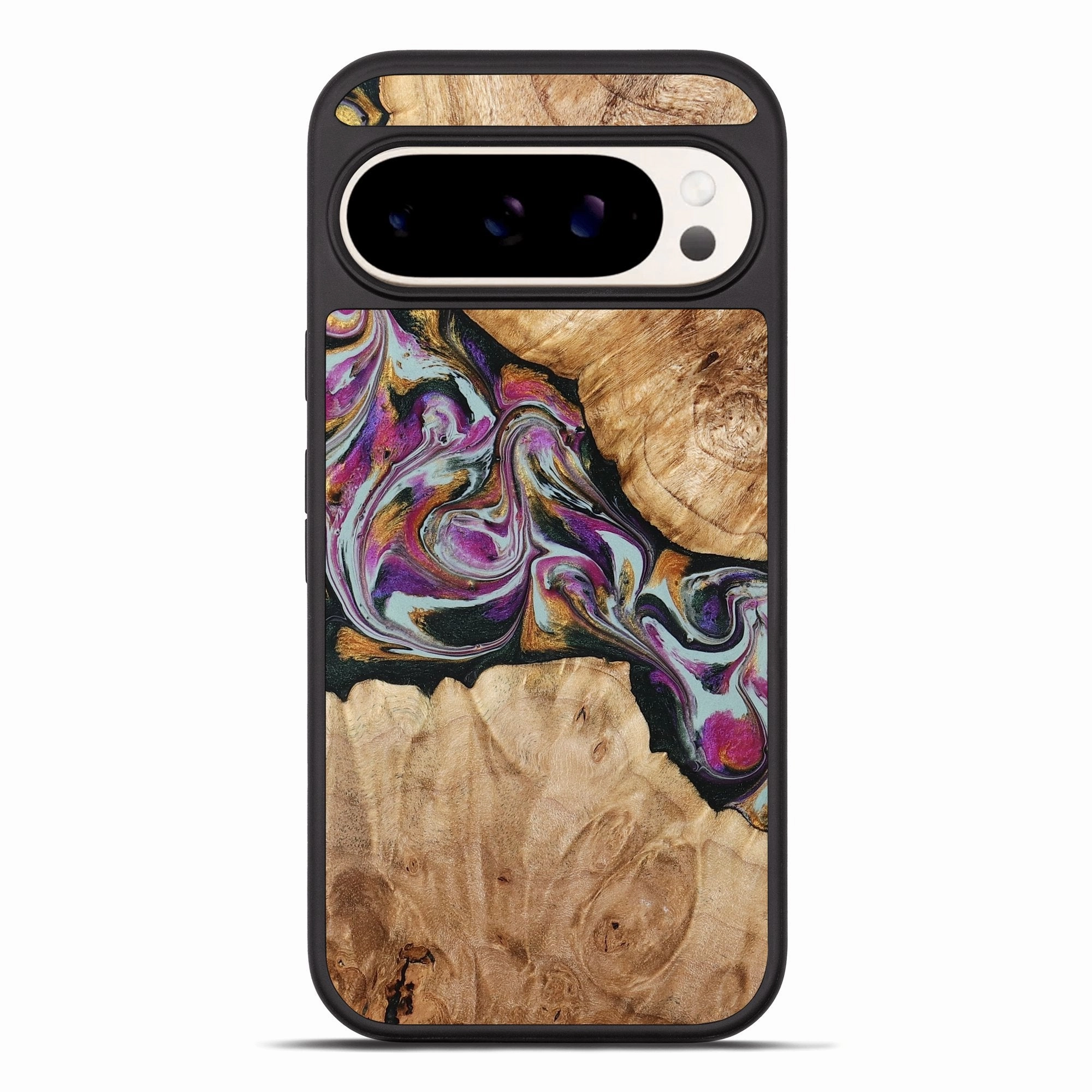 Pixel 10 Pro Xl Wood Phone Case - Sariyah (Green, 778603) Anti Reflection Screen Anti Shock Film