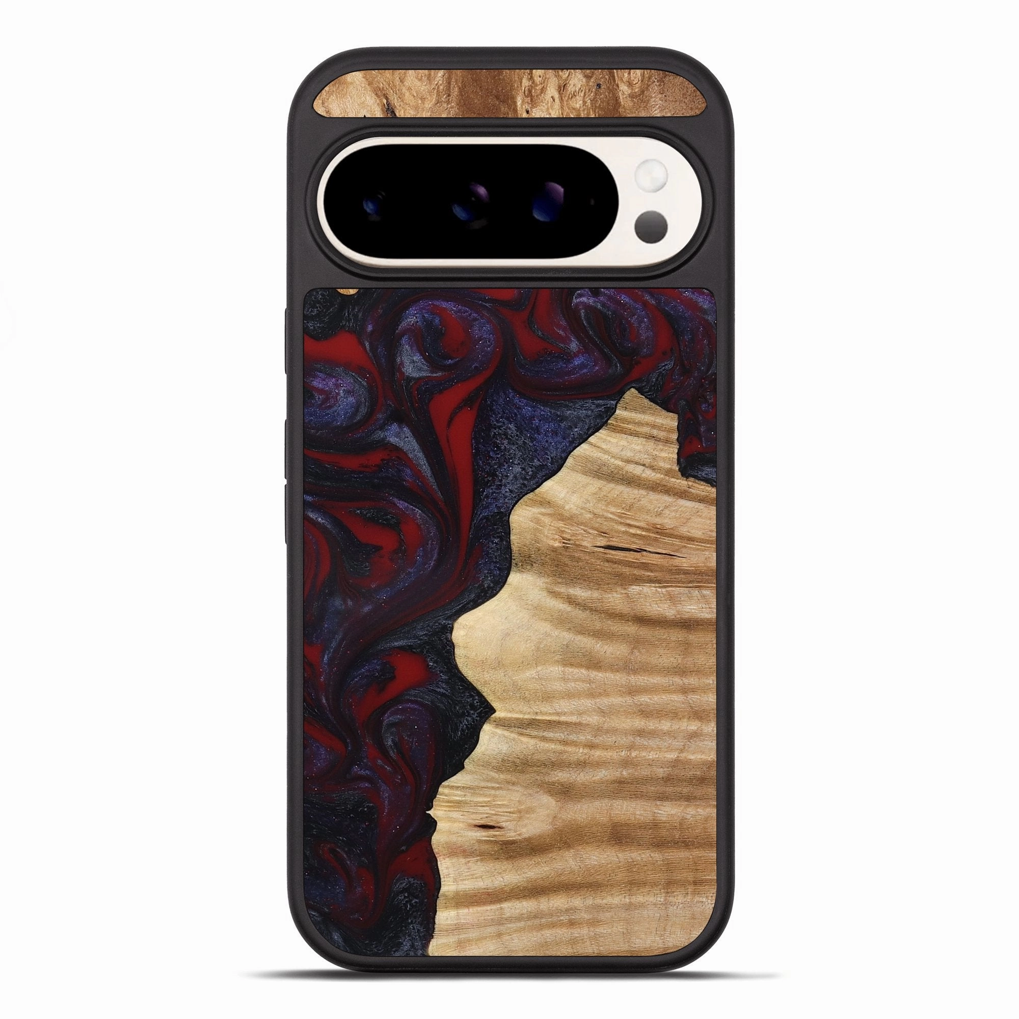 Pixel 10 Pro Xl Wood Phone Case - Savanna (Red, 777544) Edge Guard Anti Yellowing Screen