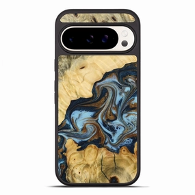 Dustproof Cover Pixel 10 Pro Xl Wood Phone Case - Seymour (Teal & Gold, 773175)