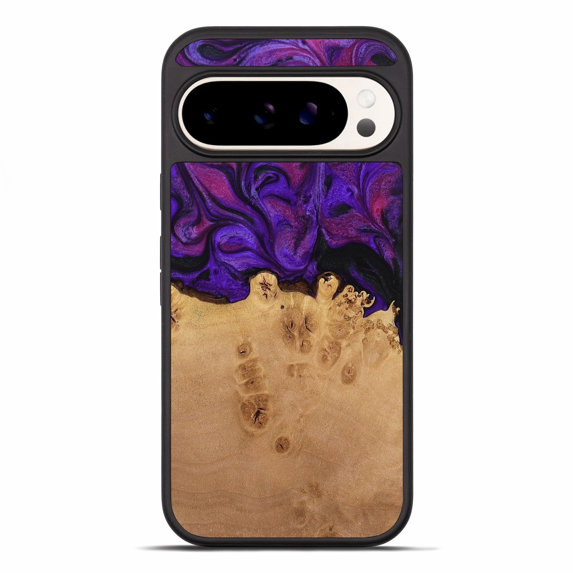 Pixel 10 Pro Xl Wood Phone Case - Shamar (Purple, 773355) Impact Protection