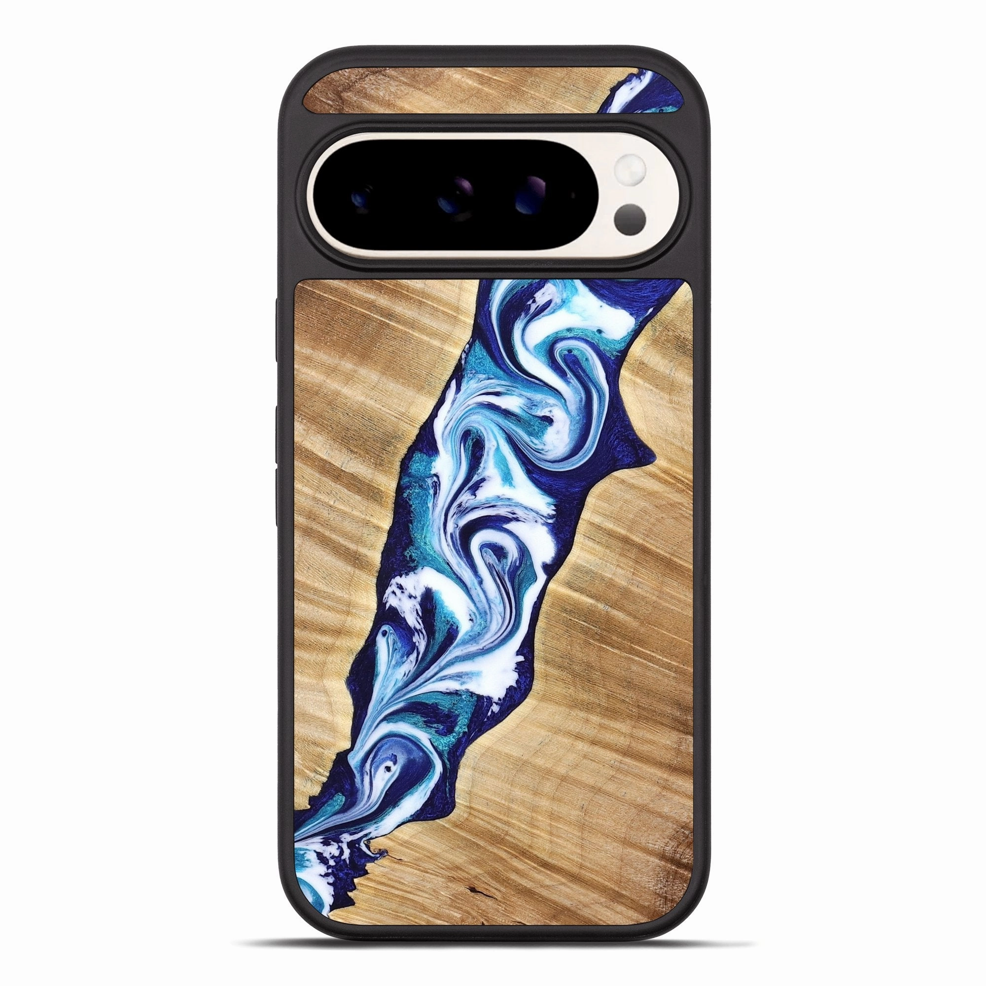 Shatterproof Glass Screen Defense Pixel 10 Pro Xl Wood Phone Case - Shane (Blue, 776681)