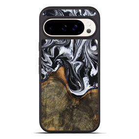 Bubble Free Installation Pixel 10 Pro Xl Wood Phone Case - Shanice (Black & White, 771584)