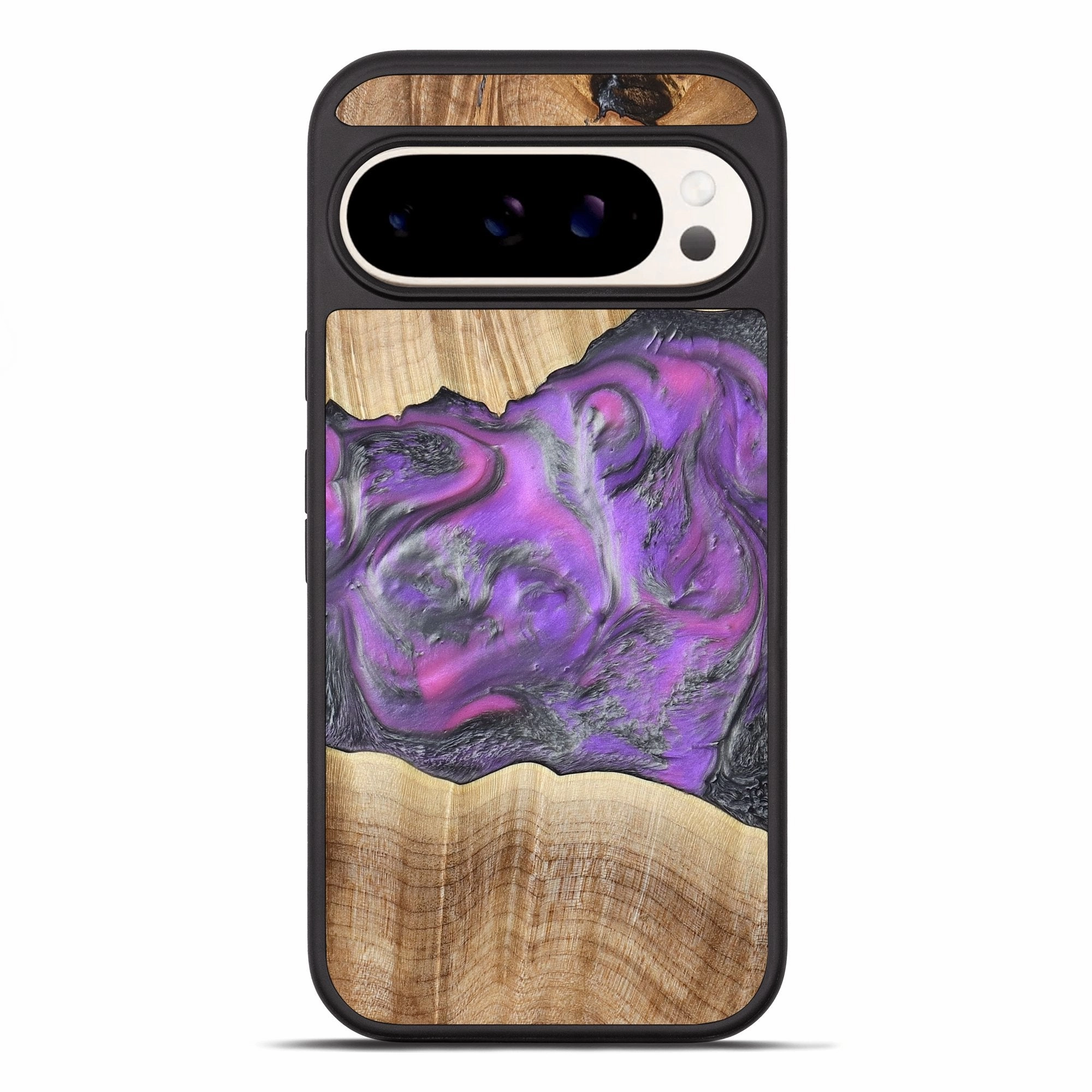 Ultra Thin Screen Guard Pixel 10 Pro Xl Wood Phone Case - Sherita (Purple, 779238)