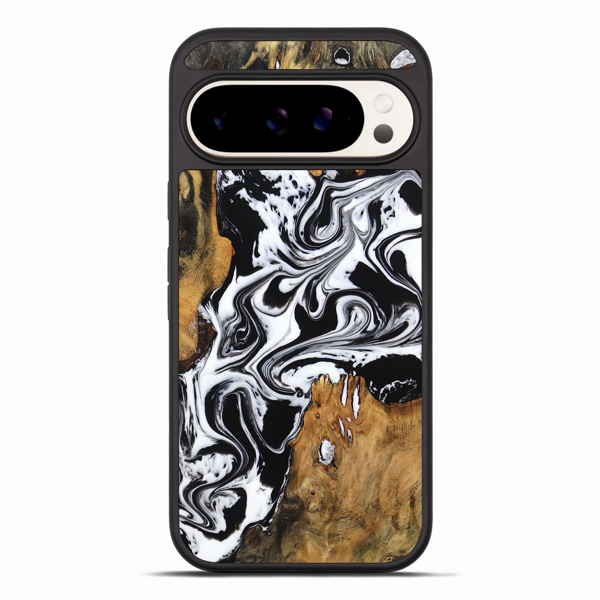 Protective Cover Pixel 10 Pro Xl Wood Phone Case - Sherrie (Black & White, 778325)