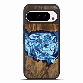 Pixel 10 Pro Xl Wood Phone Case - Stefani (Blue, 780055) Anti Finger Grease