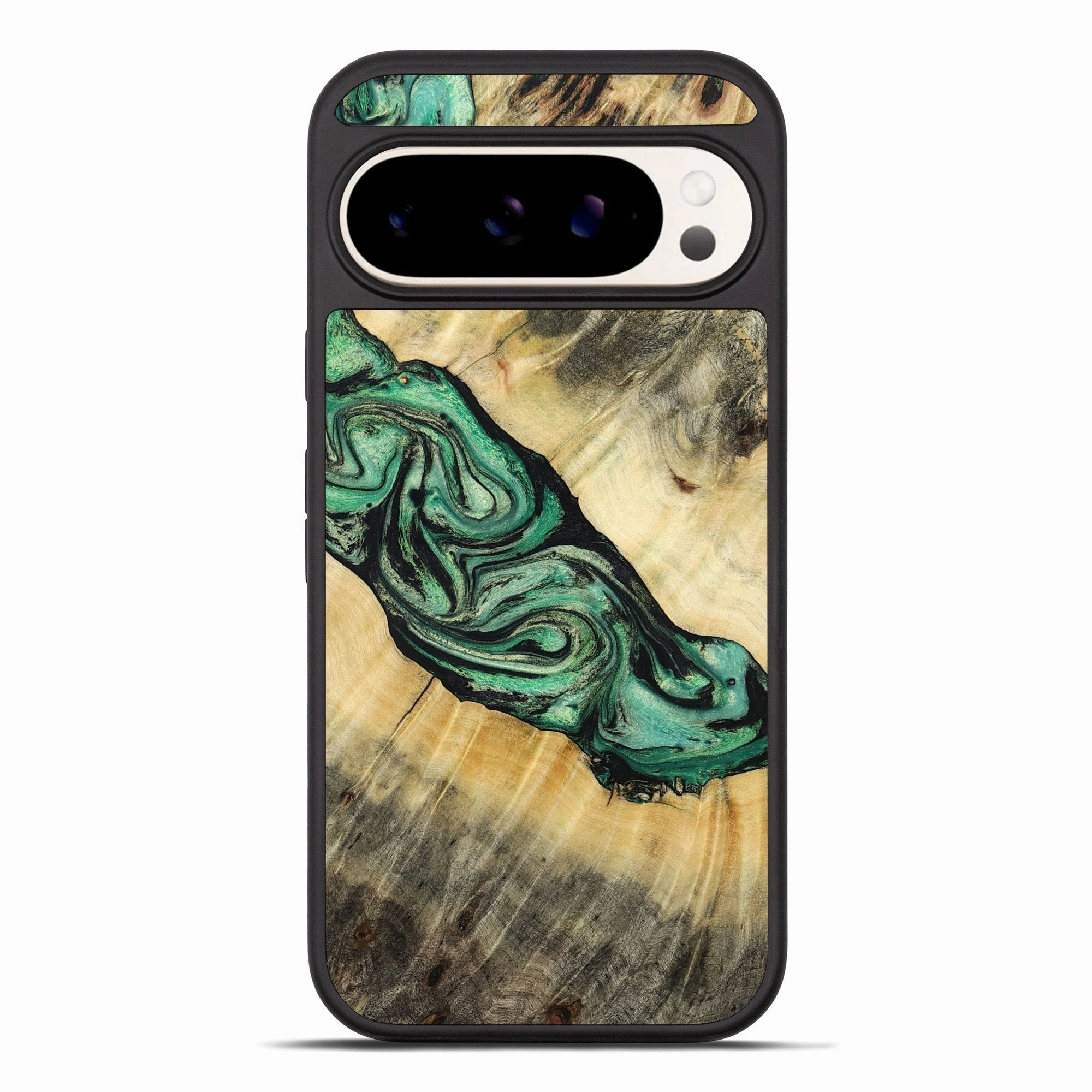 Pixel 10 Pro Xl Wood Phone Case - Sydnee (Green, 774699) Bubble Free Installation