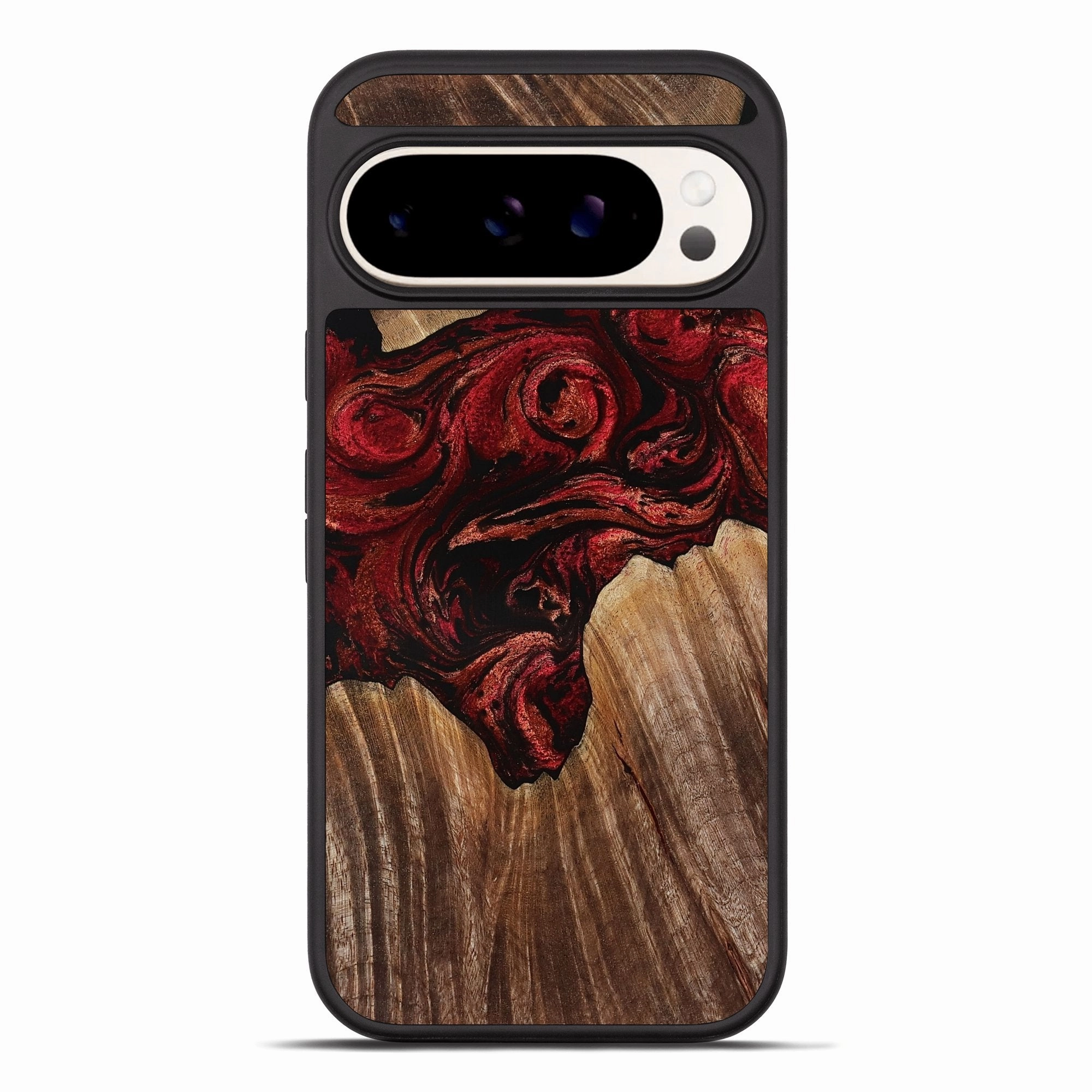 Anti Fingerprint Film Pixel 10 Pro Xl Wood Phone Case - Taja (Red, 770063)