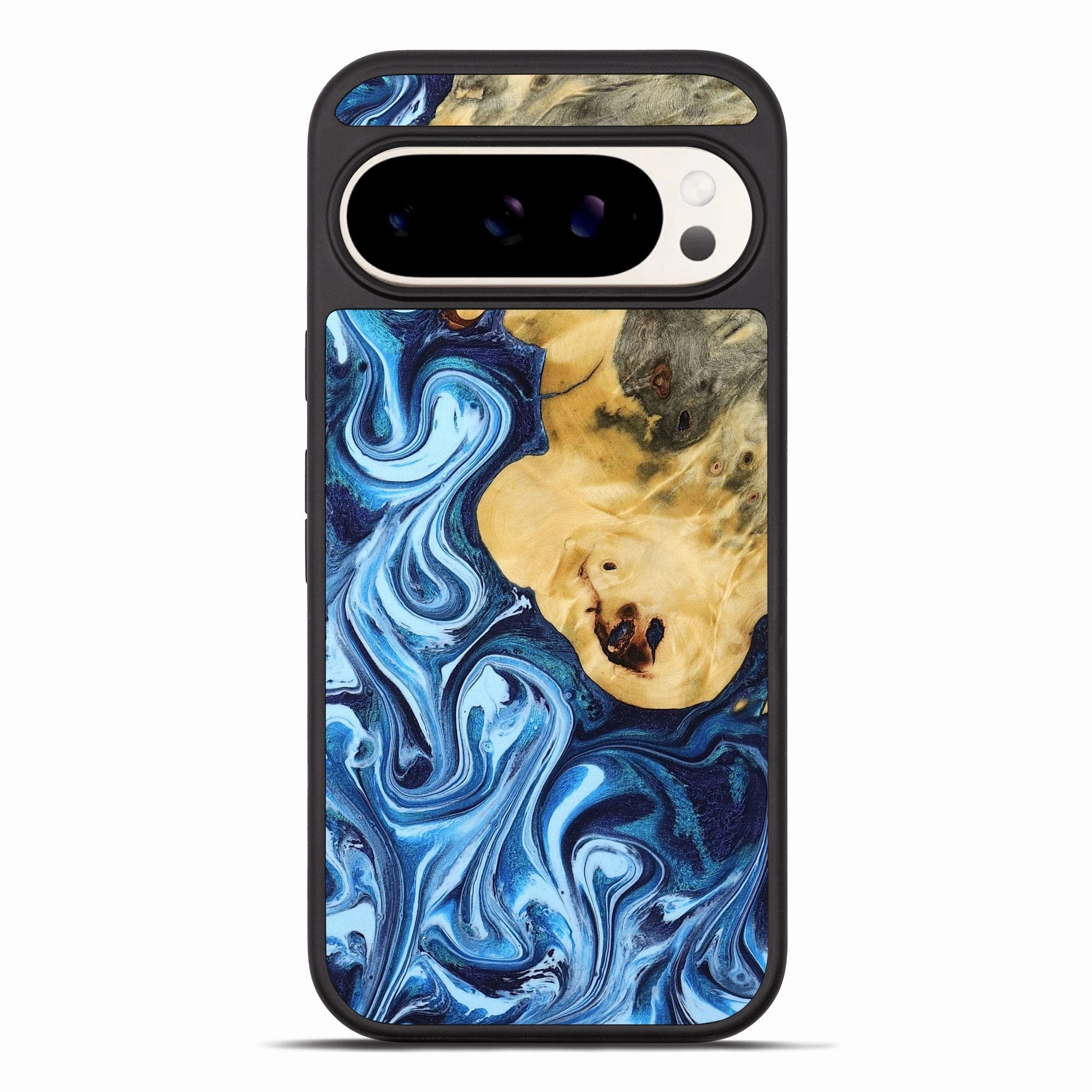 Anti Finger Mark Pixel 10 Pro Xl Wood Phone Case - Tanesha (Blue, 772812)