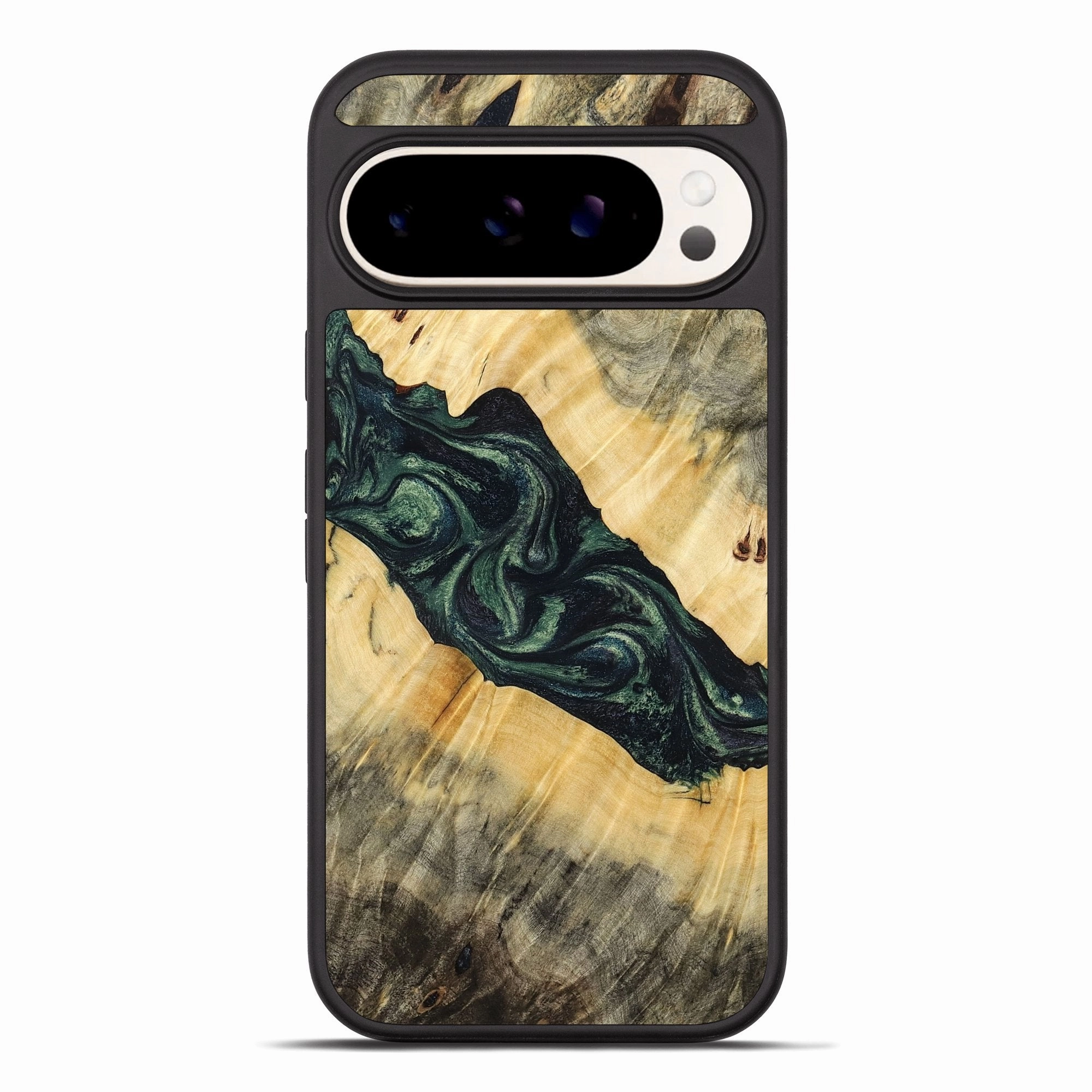 Shock Proof Film Pixel 10 Pro Xl Wood Phone Case - Tea (Green, 776368)