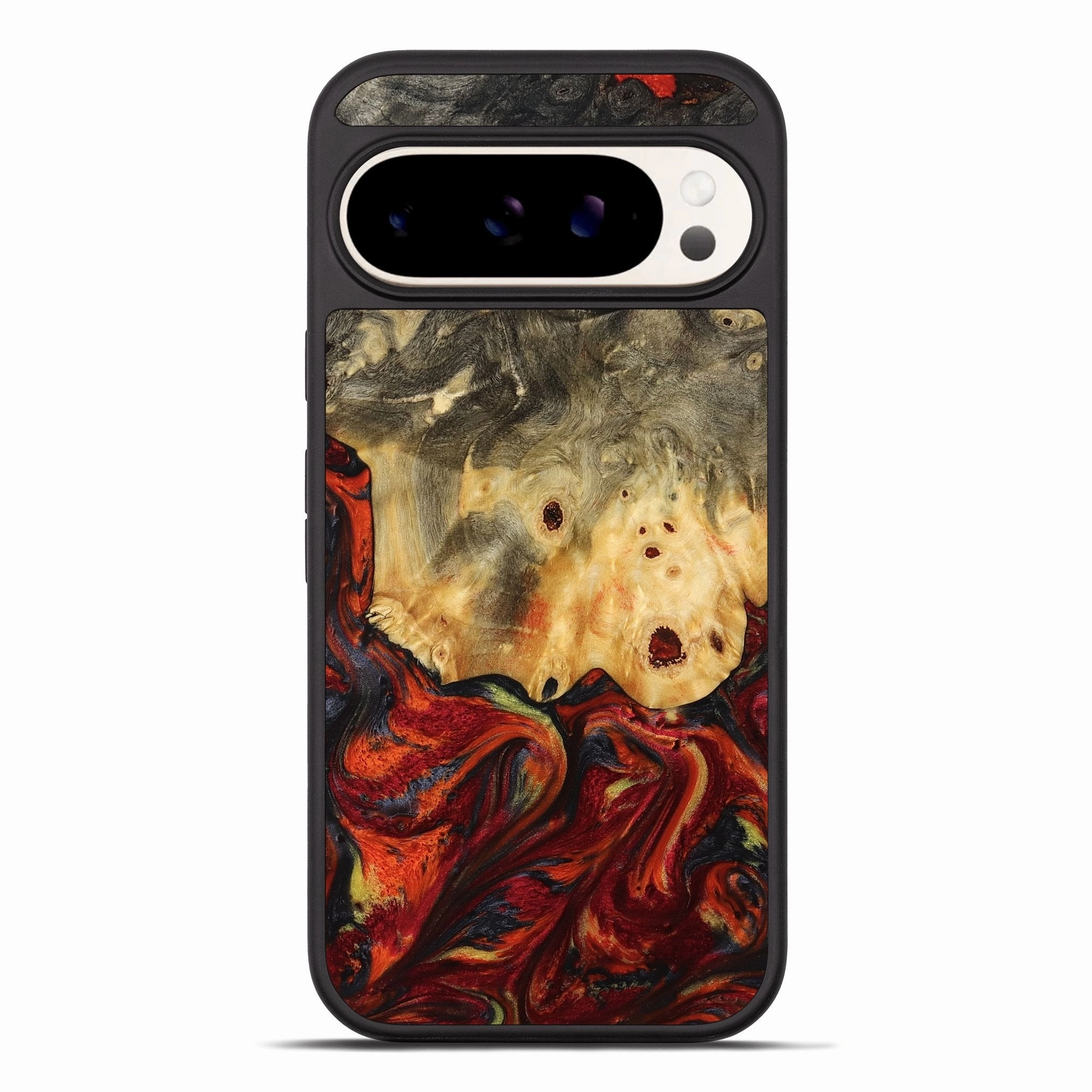 Pixel 10 Pro Xl Wood Phone Case - Tosha (Red, 774942) Shock Guard