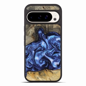 Fingerprint Repellent Fingerprint Shield Pixel 10 Pro Xl Wood Phone Case - Tracey (Blue, 781801)