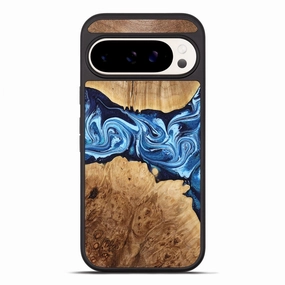 Fingerprint Shield Protective Film Pixel 10 Pro Xl Wood Phone Case - Tricia (Blue, 779468)