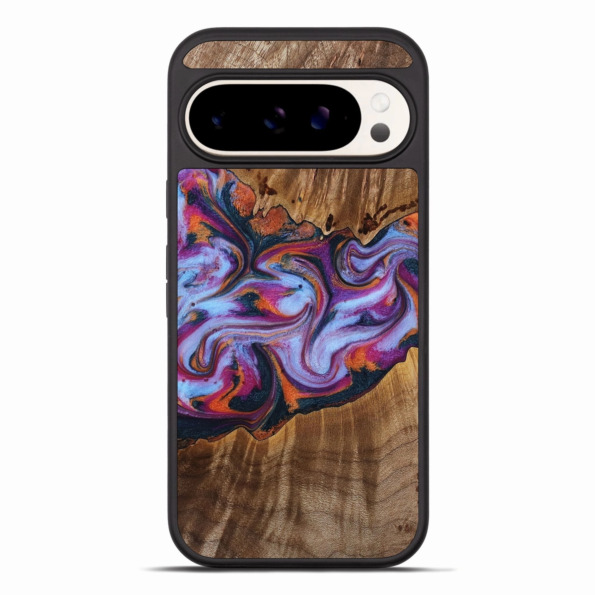Anti Fingerprint Shield Pixel 10 Pro Xl Wood Phone Case - Unknown (Blue, 773932)