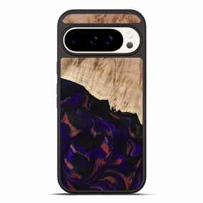 Pixel 10 Pro Xl Wood Phone Case - Violeta (Purple, 778277) Shock Absorption