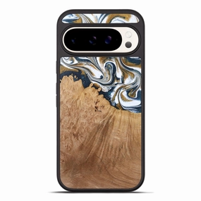 Pixel 10 Pro Xl Wood Phone Case - Wendi (Black & White, 773556) Anti Finger Oil Coating Scratch Protection