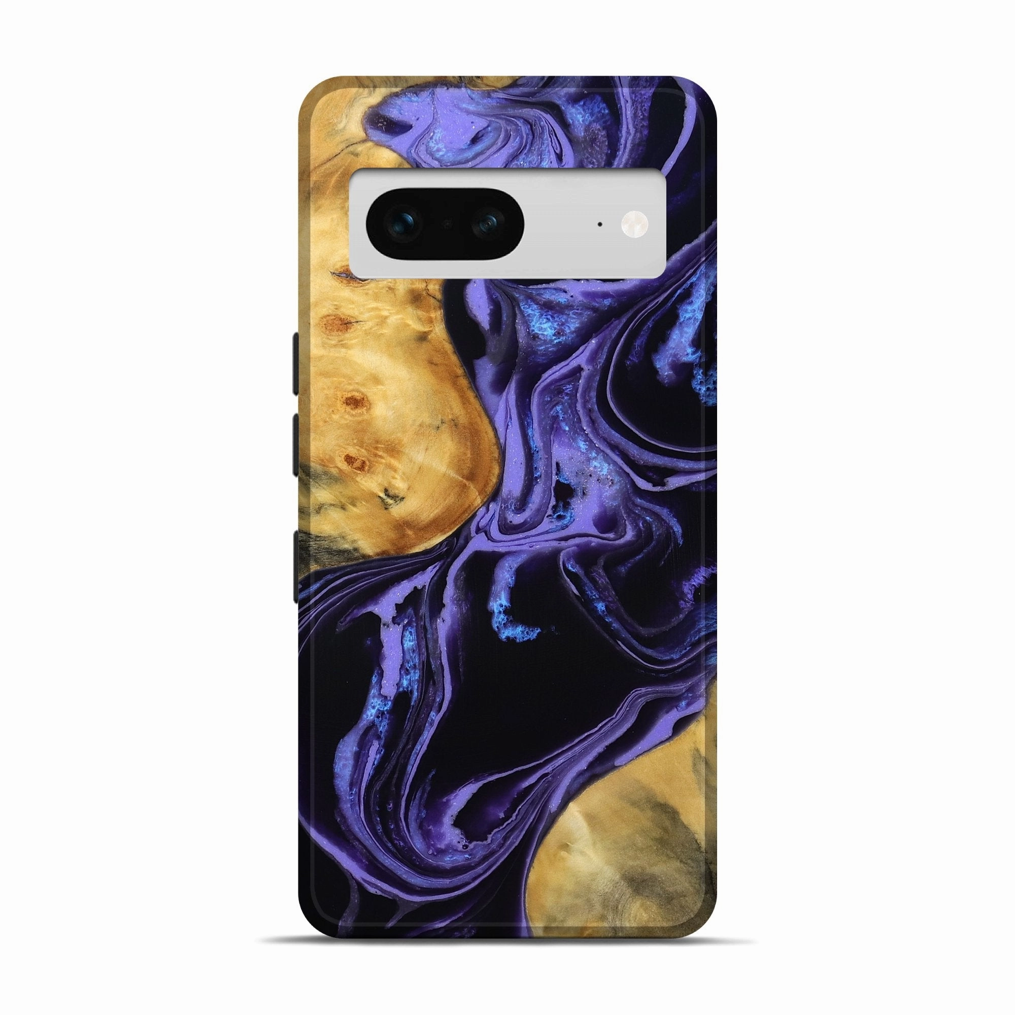 Pixel 7 Wood Live Edge Phone Case - Andy (Purple, 781257) Ultra Clear Shock Absorption