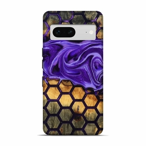 Pixel 7 Wood Live Edge Phone Case - Angel (Pattern, 781473) Anti Finger Smudge Film Easy Apply