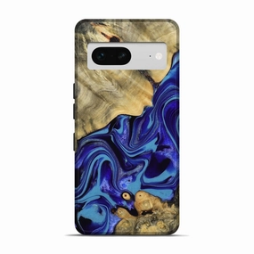 Pixel 7 Wood Live Edge Phone Case - Ayan (Purple, 779198) Fingerprint Resistant Anti Yellowing Film