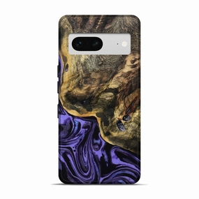 Anti Fingerprint Coating Pixel 7 Wood Live Edge Phone Case - Clement (Purple, 781263)