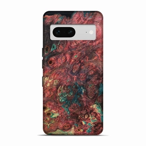 Anti Finger Smudge Anti Reflection Screen Pixel 7 Wood Live Edge Phone Case - Cleve (Wood Burl, 781243)