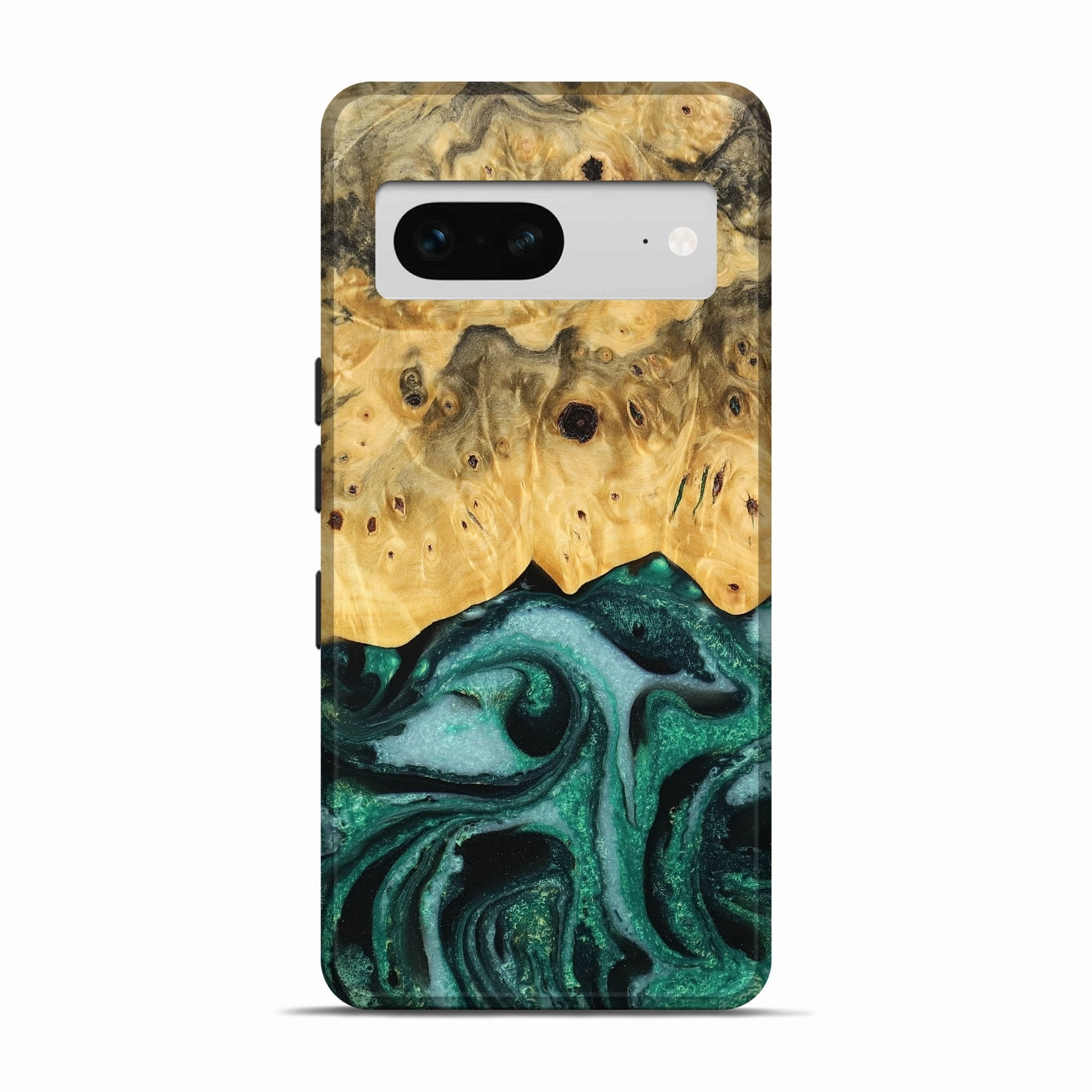 Anti Scratch Shield Anti Shock Film Pixel 7 Wood Live Edge Phone Case - Cordero (Green, 778511)