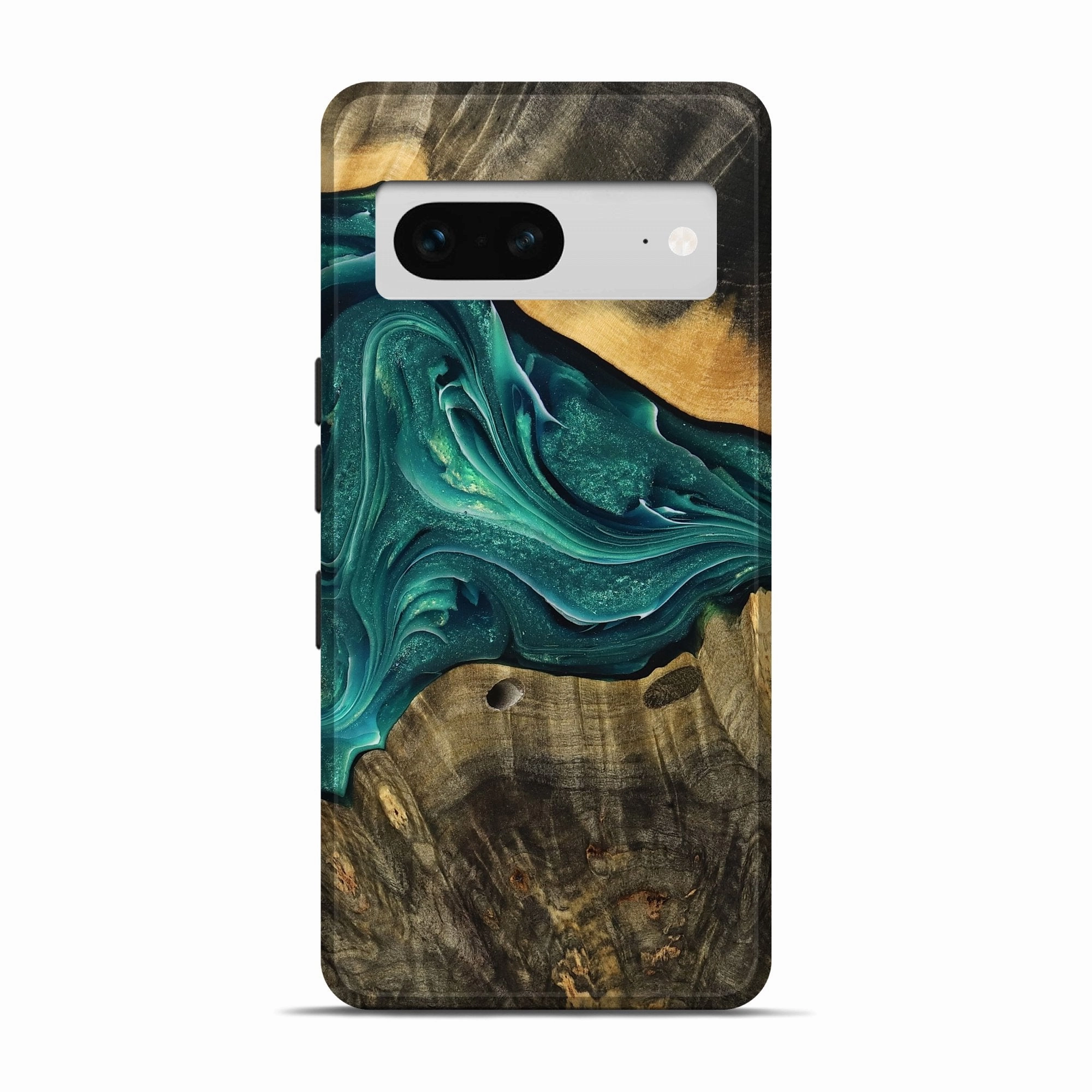 Pixel 7 Wood Live Edge Phone Case - Creed (Green, 775970) Ultra Thin Dustproof Cover