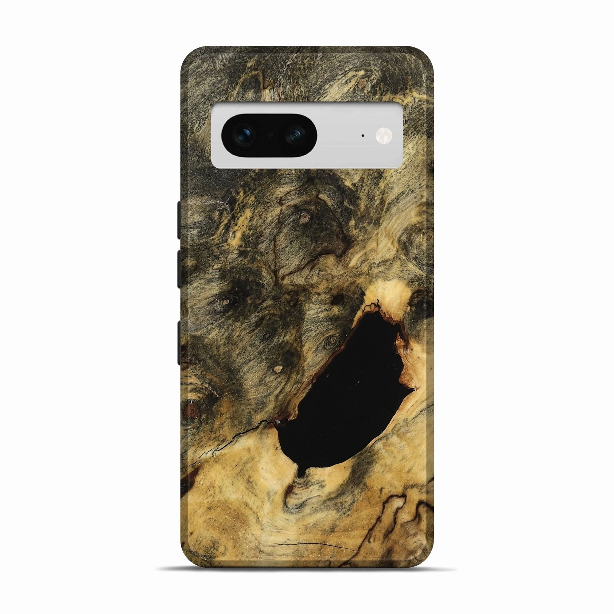 Anti Reflection Screen Scratch Proof Pixel 7 Wood Live Edge Phone Case - Darrel (Wood Burl, 773725)