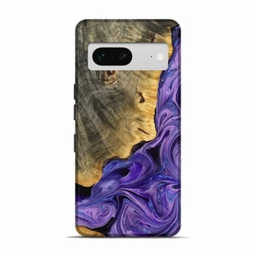 Pixel 7 Wood Live Edge Phone Case - Dianne (Purple, 777375) Easy Apply