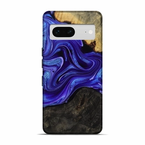 Pixel 7 Wood Live Edge Phone Case - Finley (Purple, 777381) Bubble Free Screen