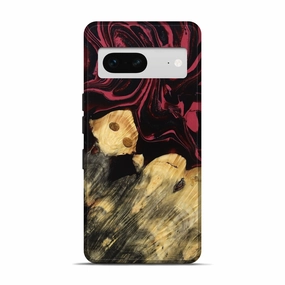 Ultra Thin Pixel 7 Wood Live Edge Phone Case - Kadeem (Red, 782005)